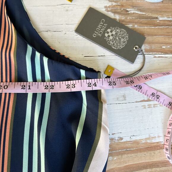 Vince Camuto Sleeveless Asymmetrical Hem Striped
Dress Size XXL - Picture 8 of 10